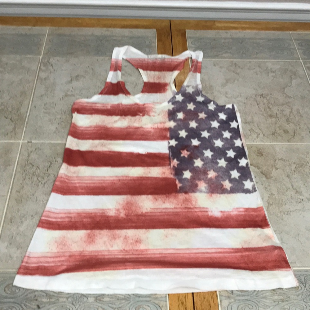 Forever 21 American Flag tank top